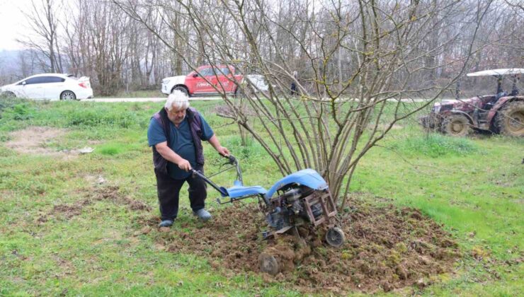 Kocaeli’de hibeli gübrelerini alan çiftçiler tarlada mesaiye başladı