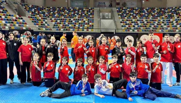 Körfezli karateciler il seçmelerinde 20 madalya kazandı