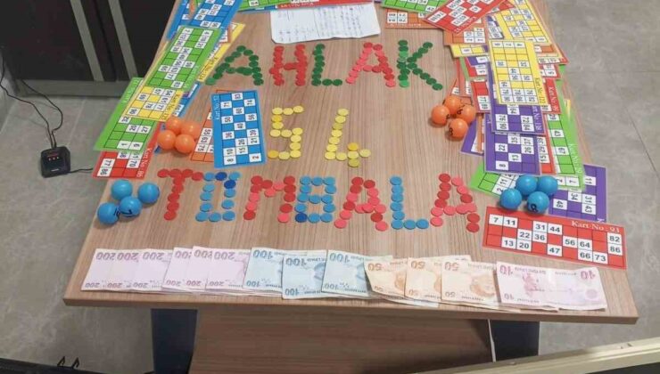 Kumarhaneye çevrilen iş yerine suçüstü operasyon