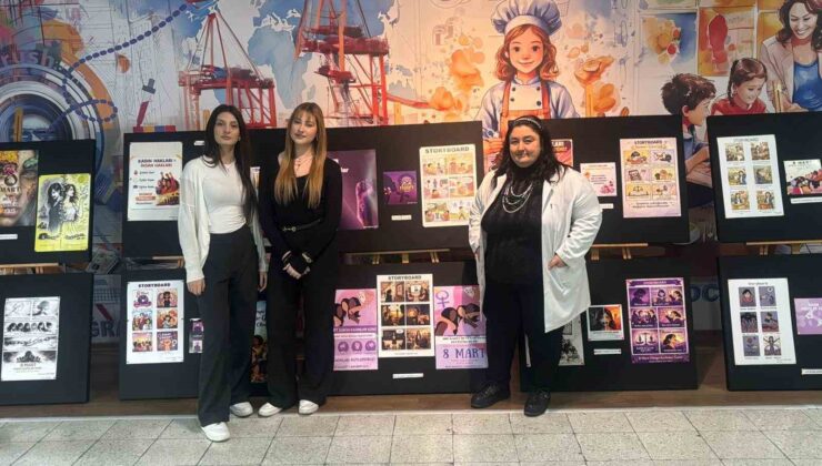 Liseli öğrencilerden 8 Mart’a anlamlı sergi