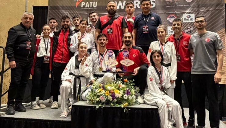Para taekwondoculardan ABD Açık Taekwondo Turnuvası’nda 7 madalya