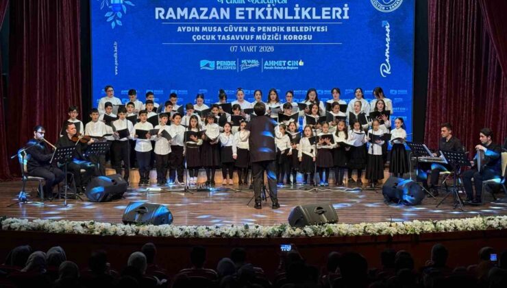 Pendik’te ilahiler ve ezgiler çocukların sesinden yükseldi
