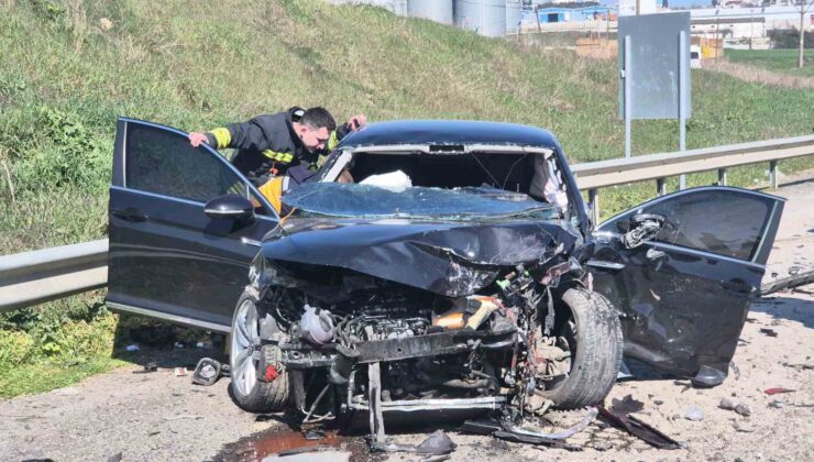 Tekirdağ’da 4 araçlı zincirleme kaza: 5 yaralı