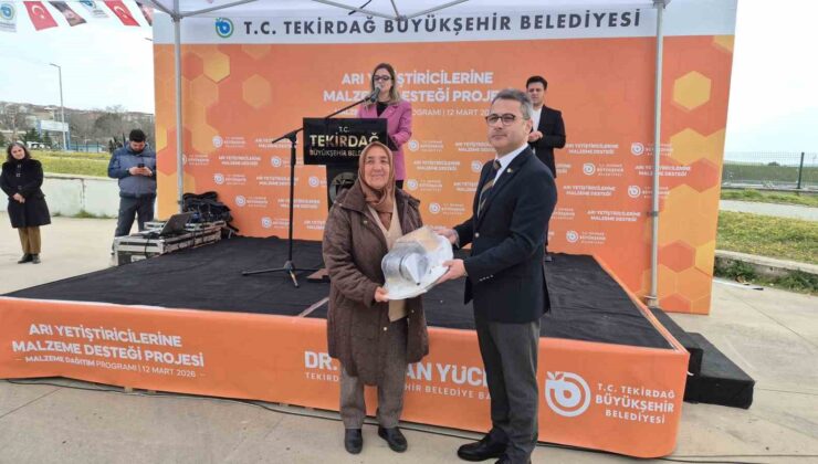 Tekirdağ’da arıcılara ekipman desteği