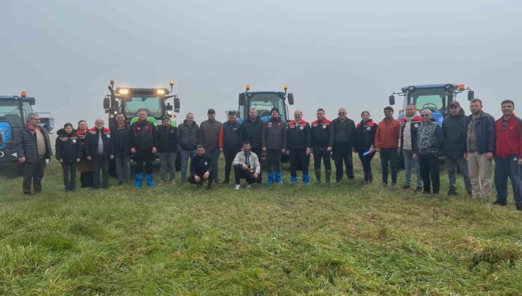 Tekirdağ’da meralarda gübreleme çalışması başladı