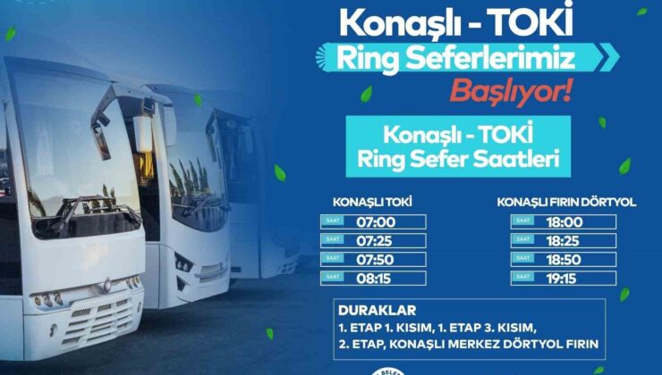 Tuzla Belediyesi’nden Konaşlı TOKİ ve çevresine ücretsiz ring hizmeti