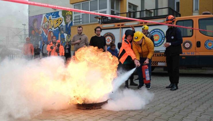 Yıldırım Belediyesi’nden nefes kesen tatbikat