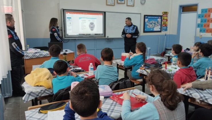 Zabıtadan öğrencilere meslek tanıtımı