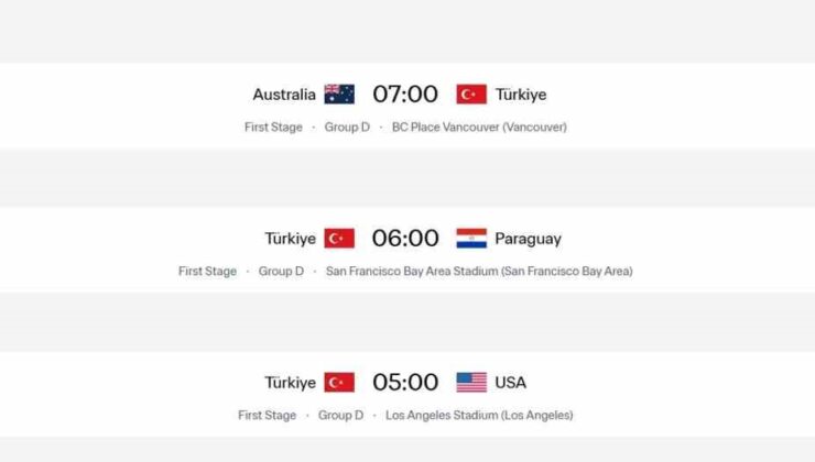 A Milli Takım’ın Dünya Kupası fikstüründe değişiklik