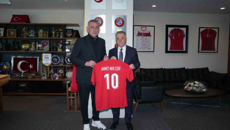 Ahmet Nur Çebi’den, TFF Başkanı Hacıosmanoğlu’na ziyaret
