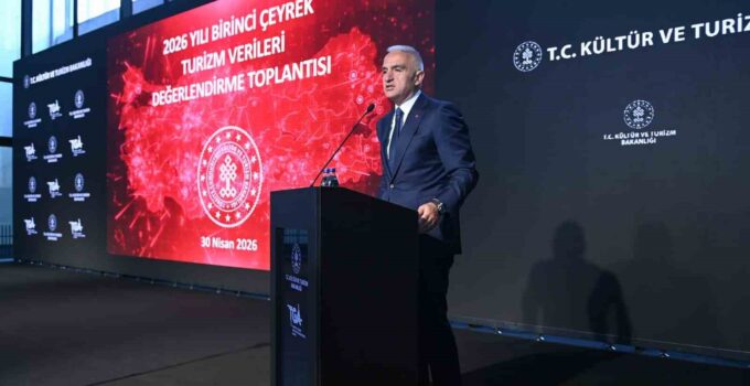 Bakan Ersoy: “Turizm geliri 2026 yılının ilk çeyreğinde yüzde 4,2 artışla 9,8 milyar dolar oldu”
