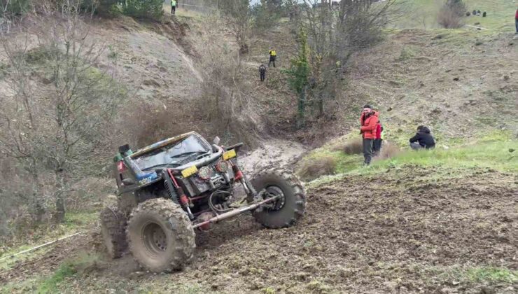 Bursa’da Off-Road yarışında takla attı…Nefes kesen anlar kamerada