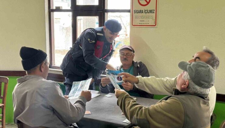 Çanakkale’de jandarmadan köylerde dolandırıcılık ve hırsızlığa karşı bilgilendirme çalışması