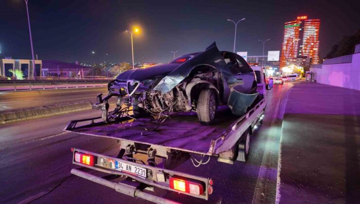 Avcılar’da alkollü sürücü kaza yaptı