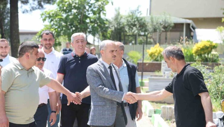 Başkan Çiftçi’den arife günü kabristan ziyareti