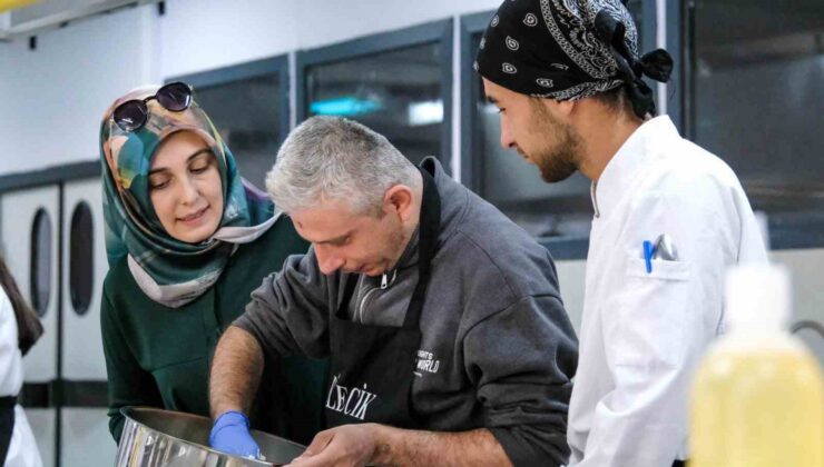 Bilecik’te özel ihtiyaçlı bireyler pasta ve tatlı yaptı