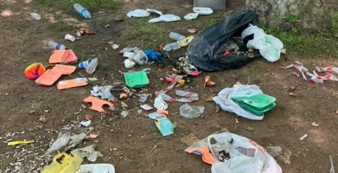 Bursa’da mesire alanı bir günde çöplüğe döndü