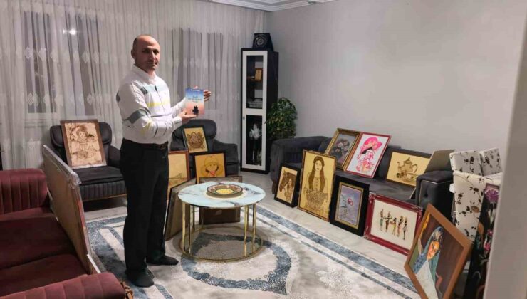 Güvenlik görevlisi çatı katını sanat atölyesine çevirdi