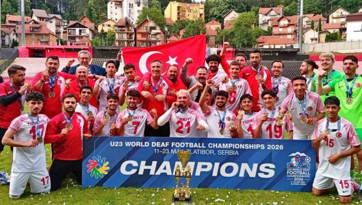 İşitme Engelliler U23 Milli Takımı, dünya şampiyonu oldu