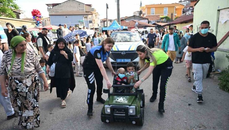 Kocaeli polisinden lösemi hastası minik Halime’ye bayram sürprizi