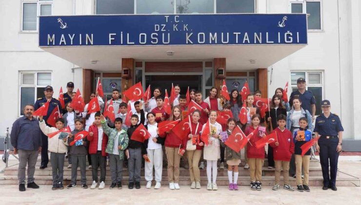 Mayın Filosu Komutanlığı kapılarını ortaokul öğrencilerine açtı