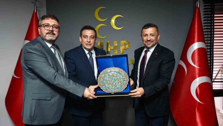 MHP Kütahya Milletvekili Erbaş’tan İl Başkanı Özkan’a ziyaret