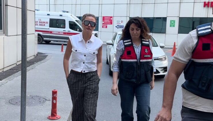 Oyuncu Serenay Sarıkaya sağlık kontrolünden geçirildi