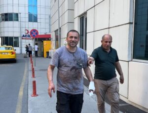 Üstü kan içinde kalan acemi kasap: “Sadece bıçak kaydı, ciddi bir şey yok”