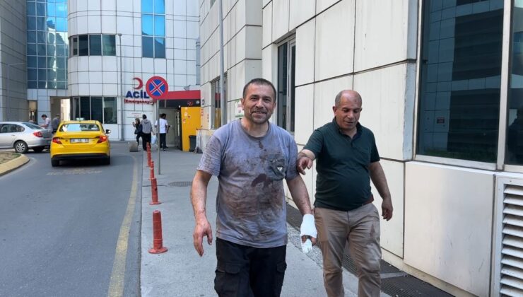 Üstü kan içinde kalan acemi kasap: “Sadece bıçak kaydı, ciddi bir şey yok”