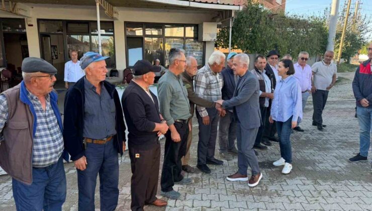 Vali Turan, doludan etkilenen Dokuzhöyük köyünde incelemelerde bulundu