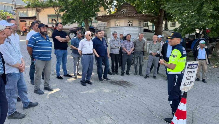 50 traktör sürücüsüne eğitim verildi