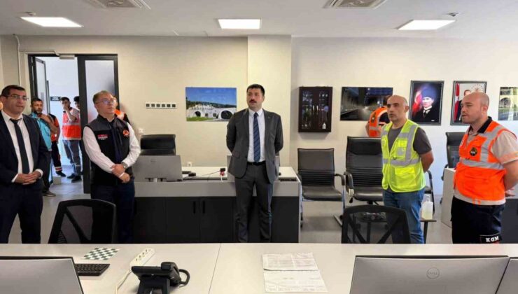 Assos Tüneli’nde trafik kazası tatbikatı