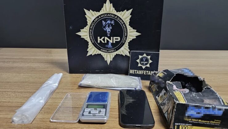 Babaeski’de 130 gram metamfetamin ele geçirildi: 2 tutuklama
