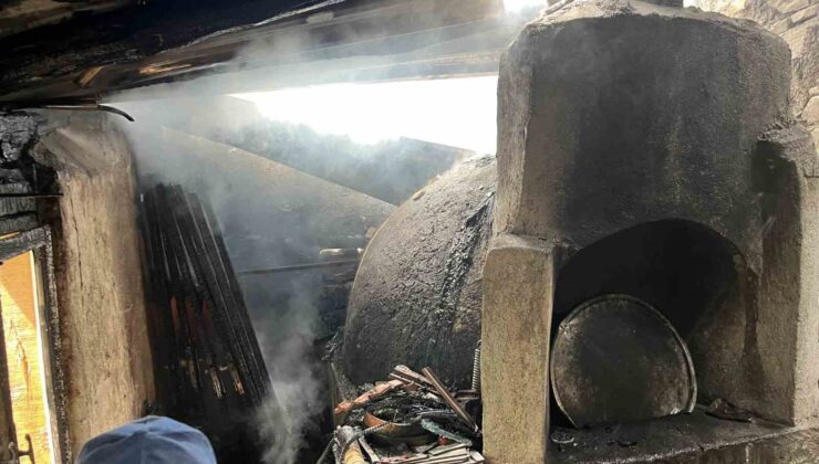 Bilecik’te fırın ve kiler olarak kullanılan alanda yangın