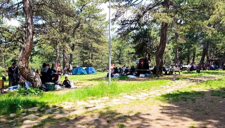 Bölgenin gözde tabiat parkı ziyaretçi akınına uğruyor