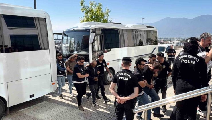 Bursa’da hava destekli uyuşturucu operasyonu: 17 tutuklama