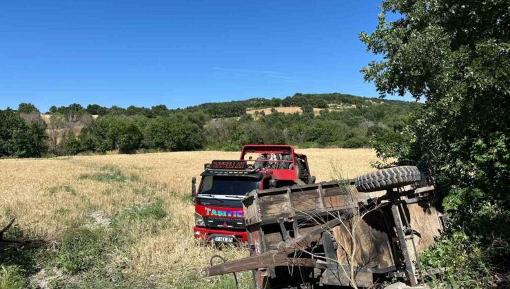 Çanakkale’de devrilen traktörün sürücüsü hayatını kaybetti