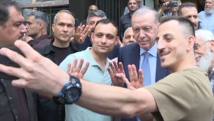Cumhurbaşkanı Erdoğan Beyoğlu’nda vatandaşlarla buluştu