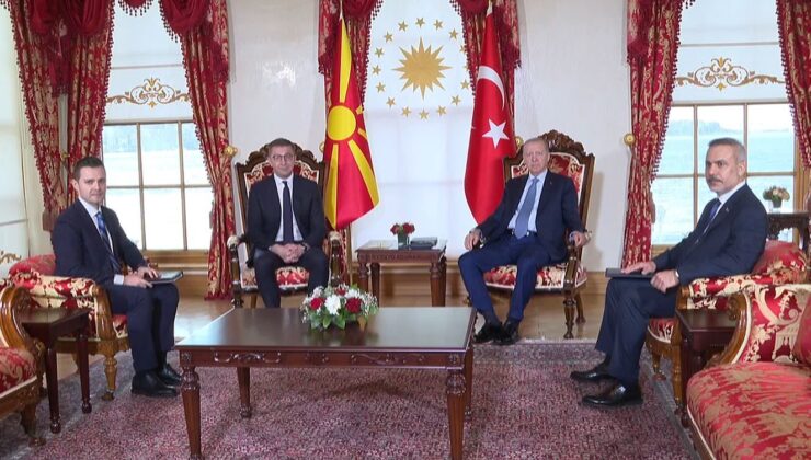 Cumhurbaşkanı Erdoğan, Kuzey Makedonya Başbakanı Mickoski’yi kabul etti