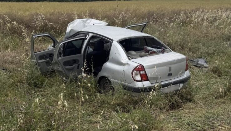 Edirne’de otomobil şarampole çıktı: 4 yaralı