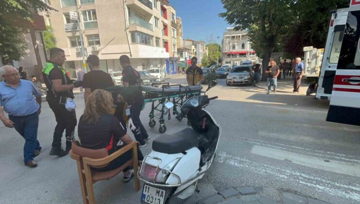 Kazada yaralanan yolcuya esnaftan sandalyeli destek