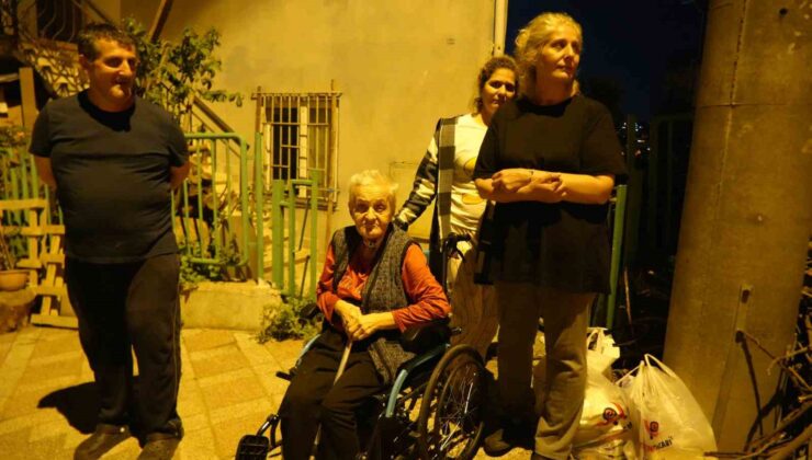 Mutfak tavanından sıva düştü: 5 kişilik aile tahliye adildi